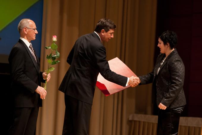 Lucija je tudi dobitnica Bloudkove nagrade za vrhunski mednarodni športni dosežek.  | Foto: Mediaspeed