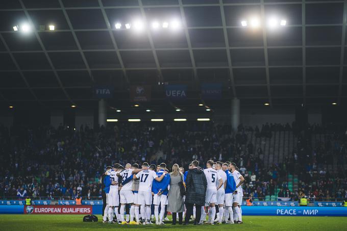 Slovenska reprezentanca je na zadnji tekmi v Stožicah po ne preveč bleščeči predstavi premagala San Marino (2:0), a z novimi tremi točkami izpolnila cilj in ušla tekmecem v kvalifikacijski skupini H. | Foto: Grega Valančič/Sportida