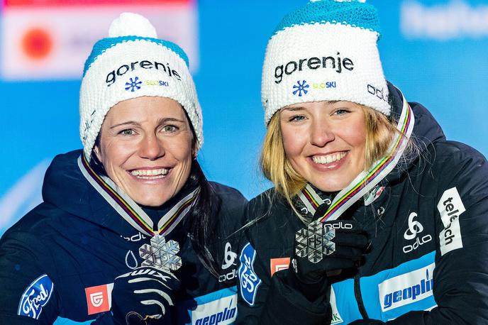Lampič Višnar | Katja Višnar in Anamarija Lampič sta edini Slovenki s kolajno na nordijskem svetovnem prvenstvu na Tirolskem, ki ga je med 20. februarjem in 3. marcem gostila Tirolska. | Foto Sportida