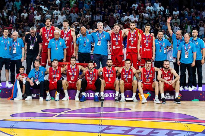 Srbija je po svetovnem prvenstvu in olimpijskih igrah v nizu osvojila drugo mesto še na Eurobasketu. | Foto: Vid Ponikvar