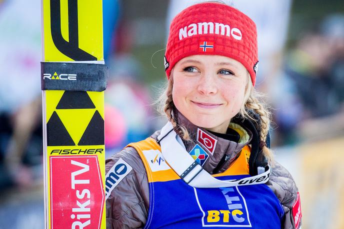 Maren Lundby | Maren Lundby je predstavila slovitemu Američanu svoj šport. | Foto Žiga Zupan/Sportida