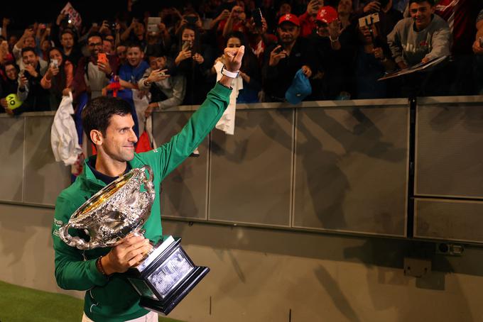 Novak Đoković je pozdravil svoje navijače. | Foto: Gulliver/Getty Images