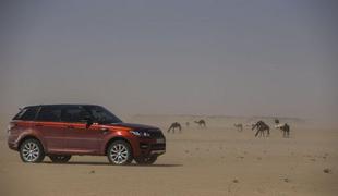 Range rover premagal največjo peščeno puščavo Rub'al-Khalija