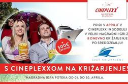 Cineplexx podarja križarjenje in 500 evrov žepnine