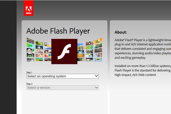 Adobe Flash | Foto zajem zaslona