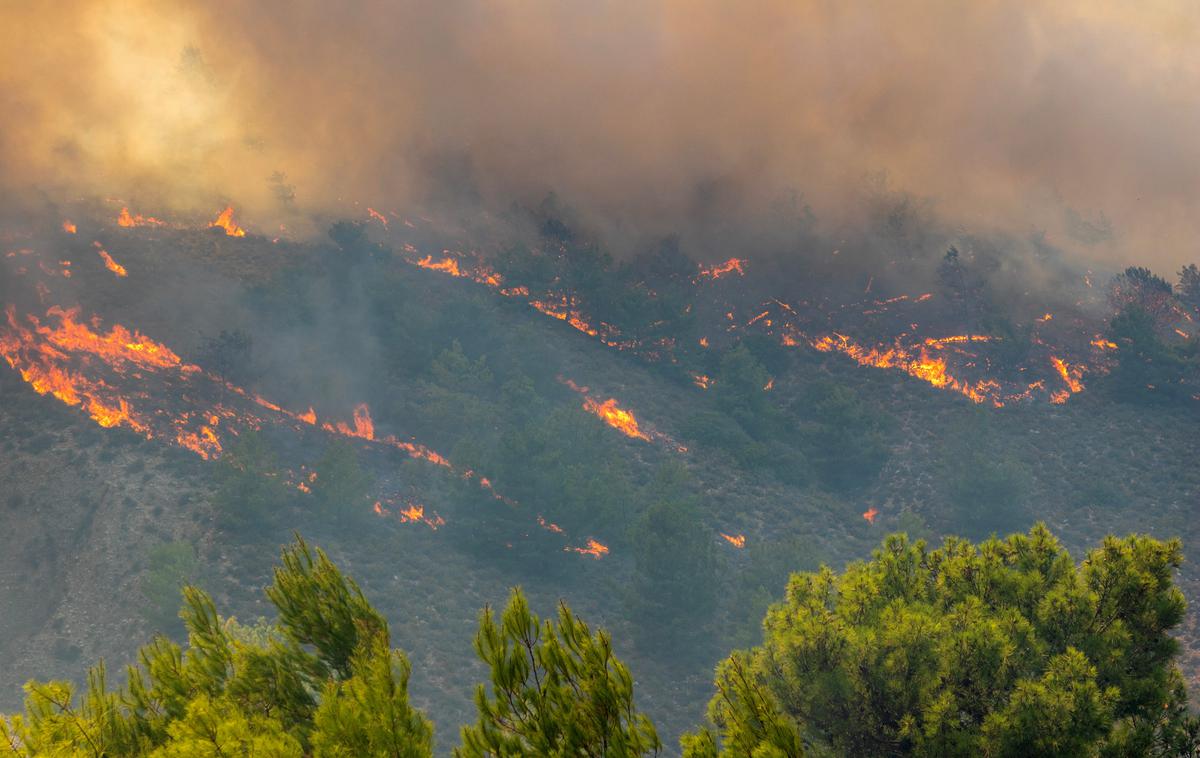 Rodos, požar, Grčija | Foto Reuters