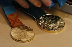 Za olimpijske medalje osem ton zlata, srebra in bakra
