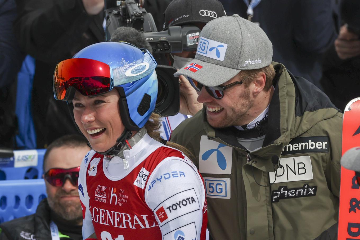 Mikaela Shiffrin In Aleksander Aamodt Kilde Sta Zaro Ena Siol Net