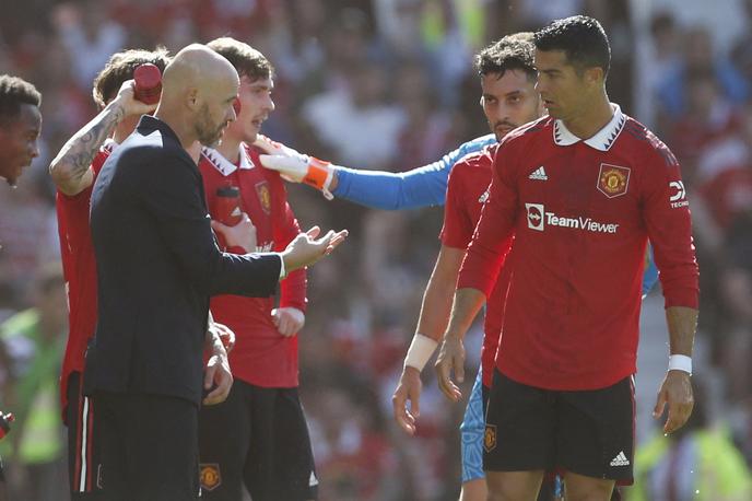 Manchester United Ten Hag Ronaldo | Erik Ten Hag in Cristiano Ronaldo | Foto Reuters