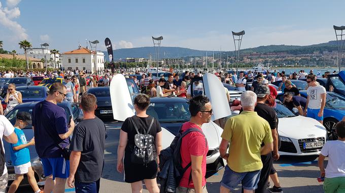 Lani je karavana pripeljala v Koper, kjer se je zbrala nepregledna množica ljudi. | Foto: Metka Prezelj