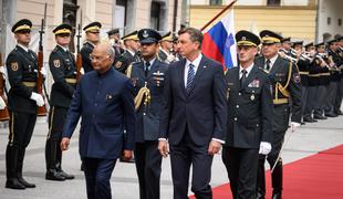 Slovenski in indijski predsednik izpostavila dobre odnose in zavezanost multilaterizmu
