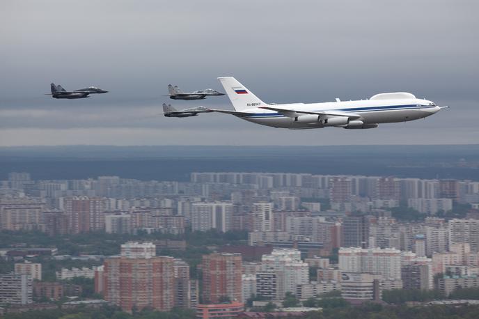 Iljušin Il-80 | Ilyušin Il-80 je za vojaško uporabo predelana različica potniškega reaktivca Iljušin Il-86.  | Foto Wikimedia Commons