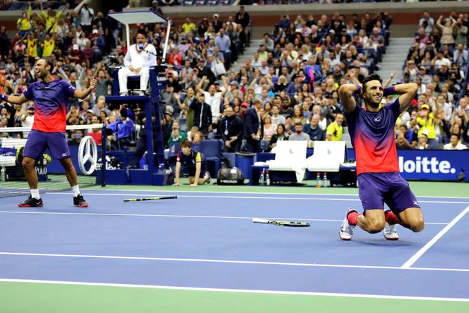 Kolumbijca Juan Sebastian Cabal in Robert Farah sta zmagovalca teniškega turnirja za grand slam v New Yorku v konkurenci moških dvojic. | Foto: Getty Images