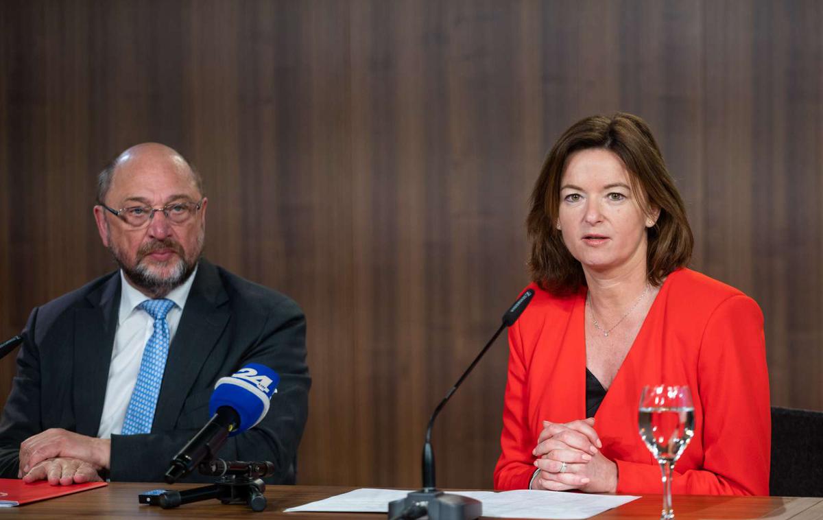 Tanja Fajon in Martin Schulz | Tanja Fajon in Martin Schulz | Foto STA