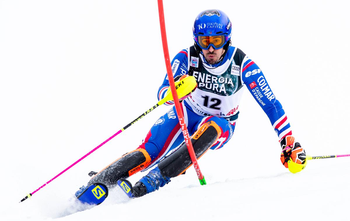 Victor Muffat Jeandet | Victor Muffat-Jeandet si je na četrtkovem slalomu na Sljemenu, ki so ga po 19 nastopih odpovedali, zlomil gleženj in končal sezono. | Foto Guliverimage