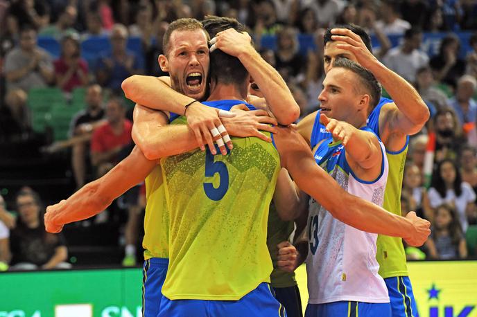 Slovenija odbojka | Alen Šket je bil nepričakovano junak zmage proti Belgiji. | Foto FIVB