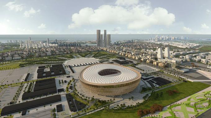 Štadion, ki bo v Katarju gostil veliki finale.
 | Foto: Twitter - Voranc