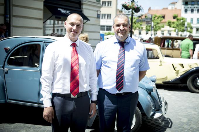 Direktor znamke Citroën v Sloveniji Filip Koren (levo) ter  generalni direktor P Automobil Import d.o.o. in C Automobil Import d.o.o. Jožko Tomšič (desno).  | Foto: 