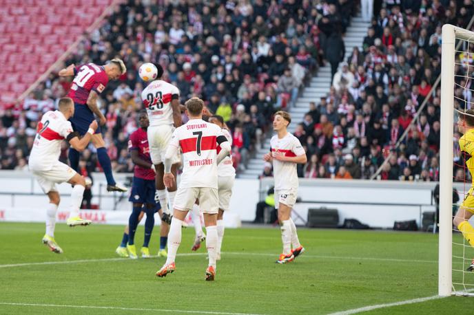 Benjamin Šeško Leipzig Stuttgart | Benjamin Šeško je znižal na 1:2. Njegov četrti gol v bundesligi. | Foto Guliverimage