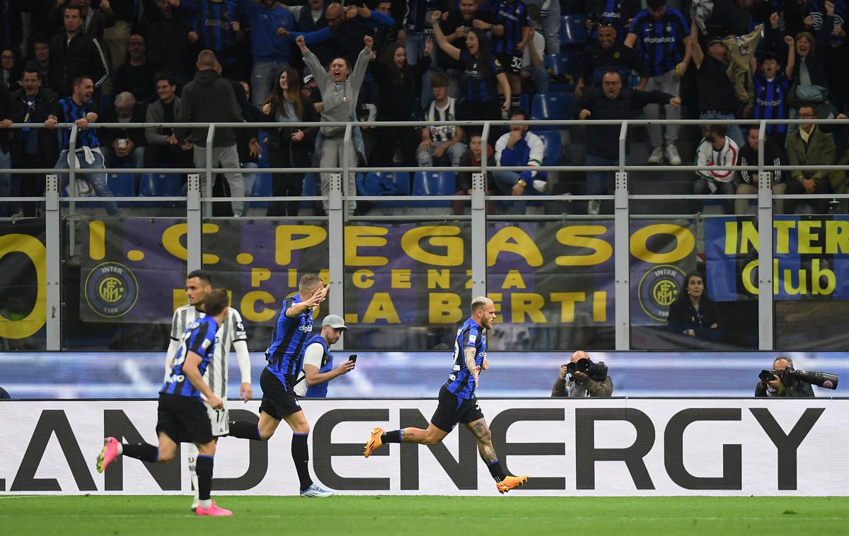 Inter Juventus | Inter si je z golom Federica Dimarca priigral finale italijanskega pokala. | Foto Guliverimage