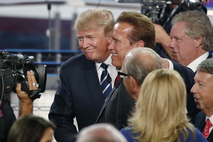Donald Trump, Arnold Schwarzenegger | Donald Trump in Arnold Schwarzenegger leta 2015, ko sta bila še v prijateljskih odnosih. | Foto Reuters
