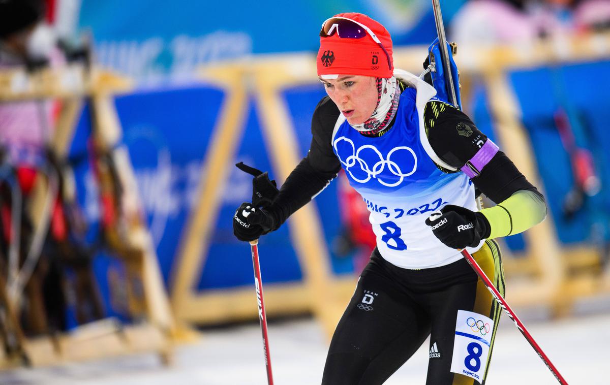 Denise Herrmann | Nemška biatlonka Denise Herrmann je osvojila zlato kolajno na posamični tekmi na 15 km na olimpijskih igrah. | Foto Guliverimage