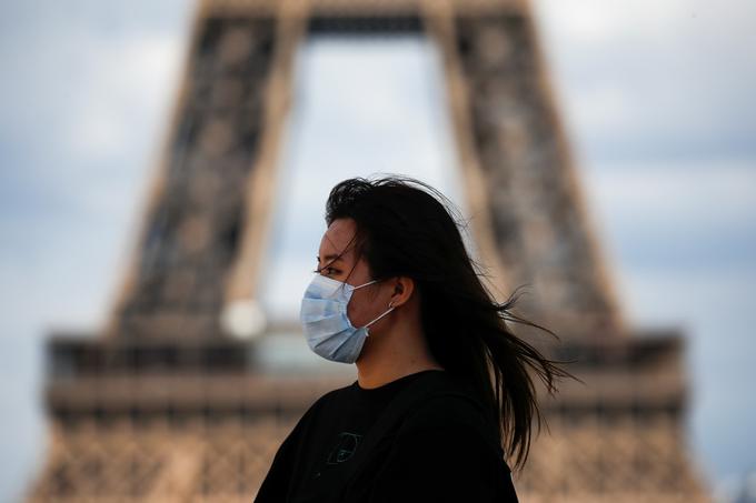 Francija se sooča z močnim drugim valom epidemije covida-19. V zadnjem tednu dni so v Franciji potrdili več kot 18.600 okužb z novim koronavirusom. | Foto: Reuters