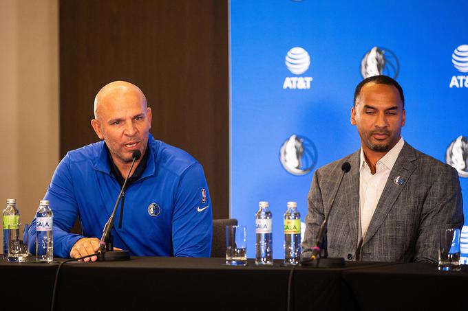 Jason Kidd (levo) je prevzel glavno trenersko mesto in bo poskušal z Dallasom narediti napredek. | Foto: Grega Valančič/Sportida