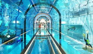 V najglobljem bazenu na svetu bodo tudi hotelske sobe in pešpoti #foto