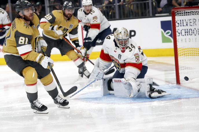 Vegas Golden Knights : Florida Panthers, finale NHL | Hokejisti Vegasa so na drugi finalni tekmi lige NHL s 7:2 odpravili Florida Panthers in v seriji na štiri zmage povedli z 2:0. | Foto Guliverimage