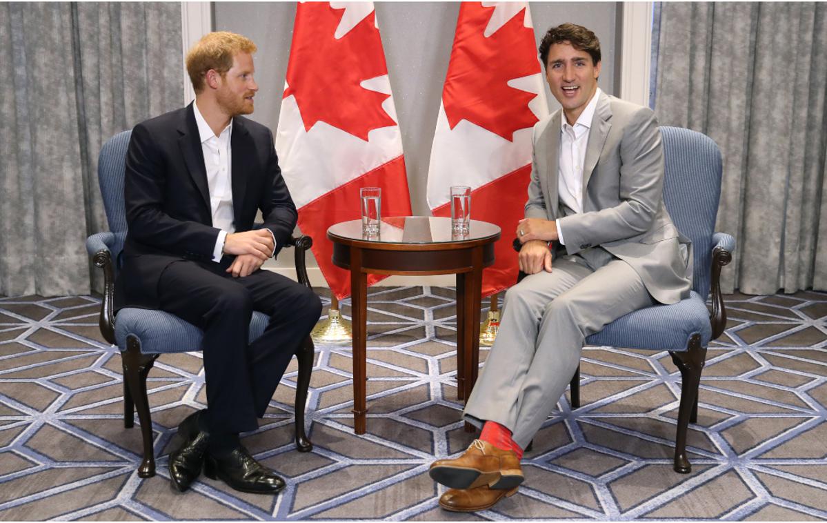 princ Harry, Justin Trudeau | Justin Trudeau naj bi sprva dejal, da bo Kanada pokrila stroške varovanja. | Foto Getty Images