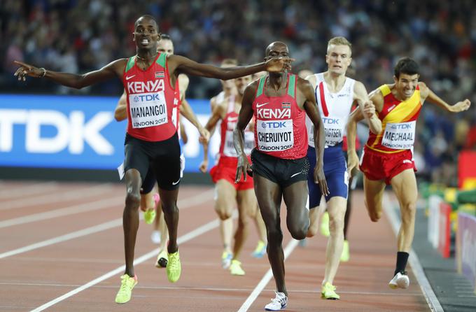 Elijah Manangoi je zmagal v teku na 1500 metrov. | Foto: Reuters