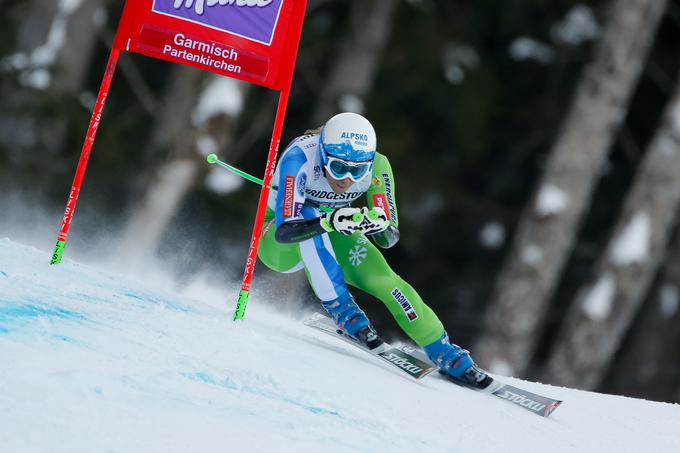 Tretji superveleslalom sezone je gostil Garmisch-Partenkirchen. Štuhčevi se nastop ni posrečil. Na slabšo uvrstitev je prispevala tudi poškodba gležnja. | Foto: Guliverimage/Getty Images