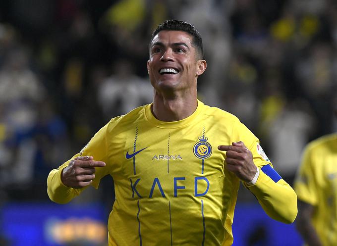 Cristiano Ronaldo je z 22 zadetki najboljši strelec prvenstva Savdske Arabije. | Foto: Reuters