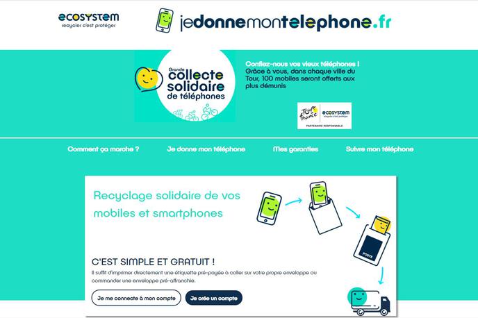 Francija, recikliranje mobilnih telefonov | V Franciji deluje preprost način zbiranja odsluženih mobilnih telefonov. | Foto S. C. (zajem zaslona)