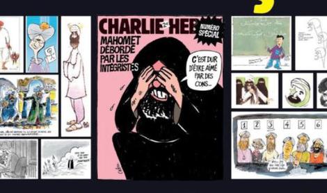 Karikature, ki so povzročile islamistični pokol, znova na naslovnici