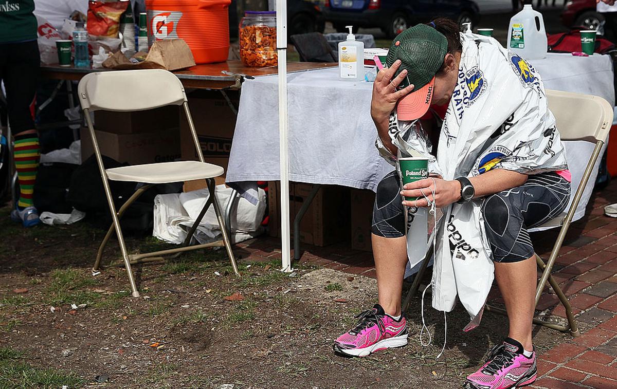 Bostonski maraton 2013 | Na današnji dan leta 2013 se je tragično končala 117. izvedba Bostonskega maratona, ki sta jo s terorističnim napadom prekinila brata Carnajev. V napadu so umrli trije ljudje, več kot 250 je bilo ranjenih, več kot 15 so morali amputirati ude.  | Foto Getty Images