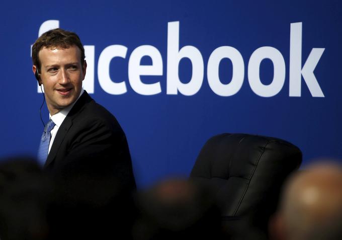 Ustanovitelj Facebooka Mark Zuckerberg z 71 milijardami dolarjev zaseda peto mesto na lestvici najbogatejših Zemljanov. | Foto: Reuters