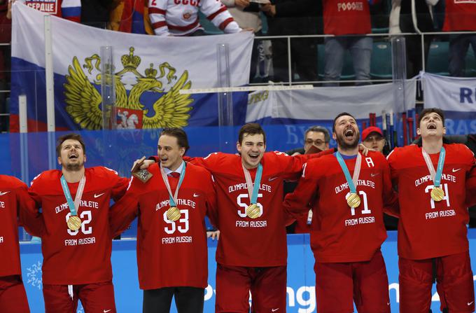Ruski športniki so že na olimpijskih igrah v Riu de Janeiru in Pjongčangu nastopali kot 'olimpijski športniki iz Rusije'. V Pjongčangu je bilo takih športnikov kar 168. | Foto: Reuters