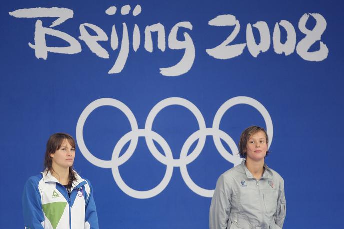 Federica Pellegrini Sara Isaković | Federica Pellegrini je na olimpijskih igrah v Pekingu v boju za zlato medaljo prehitela Saro Isaković. | Foto Guliver/Getty Images