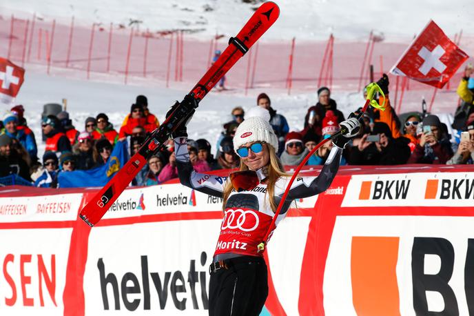 Mikaela Shiffrin St. Moritz | Američanka Mikaela Shiffrin je bila znova najhitrejša. | Foto Getty Images