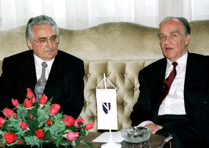 Sporazum o mejnem sporu med Hrvaško in BiH sta že leta 1999 dosegla hrvaški predsednik Franjo Tuđman in bosanski predsednik Alija Izetbegović, a sporazum ni zaživel. | Foto: Reuters