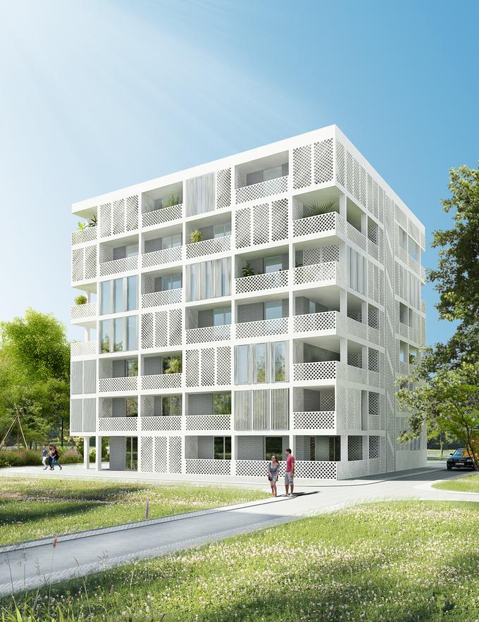 Obstoječemu štirinadstropnemu bloku bi med drugim nadzidali eno ali dve dodatni etaži. | Foto: Studio Krištof arhitekti