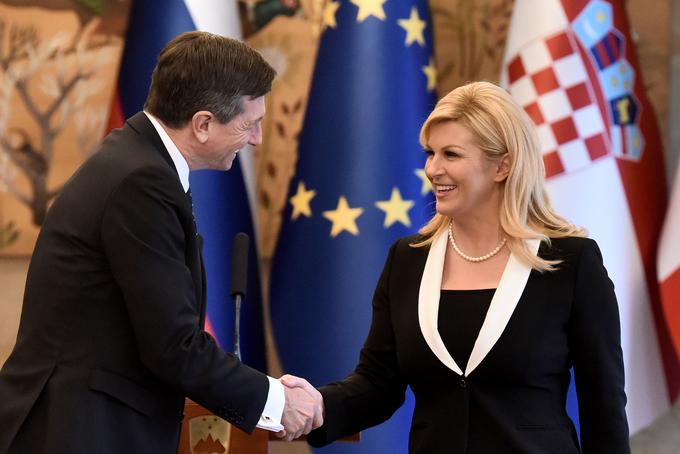 Kolinda Grabar-Kitarović se veseli sodelovanja z Borutom Pahorjem. | Foto: STA ,
