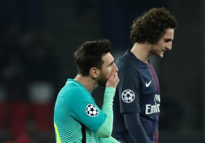 Lionel Messi in soigralci so v Parizu doživeli hladen tuš. | Foto: Reuters