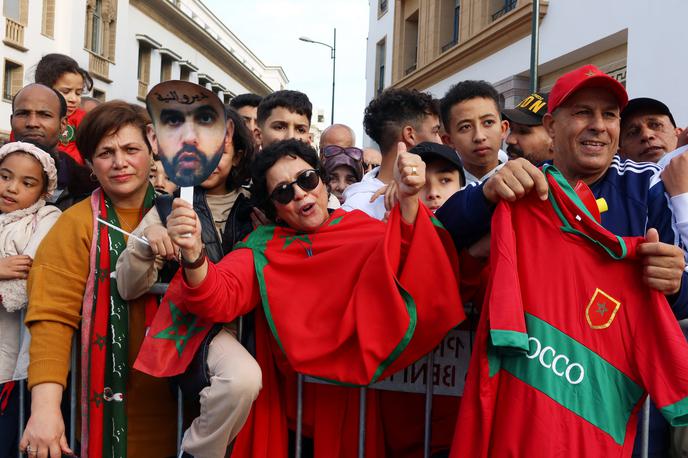 Maroko Sprejem | Maročani so ob prihodu maroških nogometašev preplavili ulice Rabata. | Foto Reuters