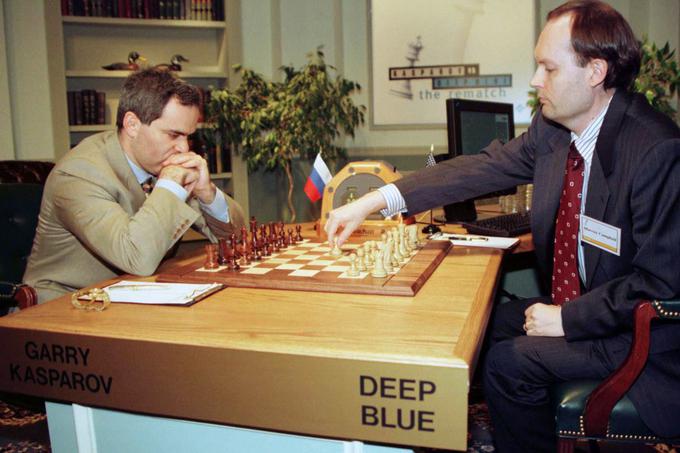 Gari Kasparov proti superračunalniku Deep Blue, 4. maj 1997. | Foto: Reuters