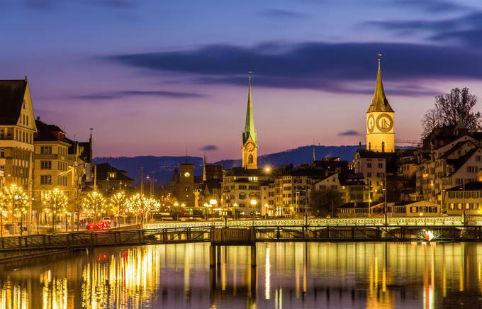 Glede na anketo iz leta 2006 je bil Zürich razglašeno tudi za mesto z najboljšo kakovostjo življenja na svetu. | Foto: 