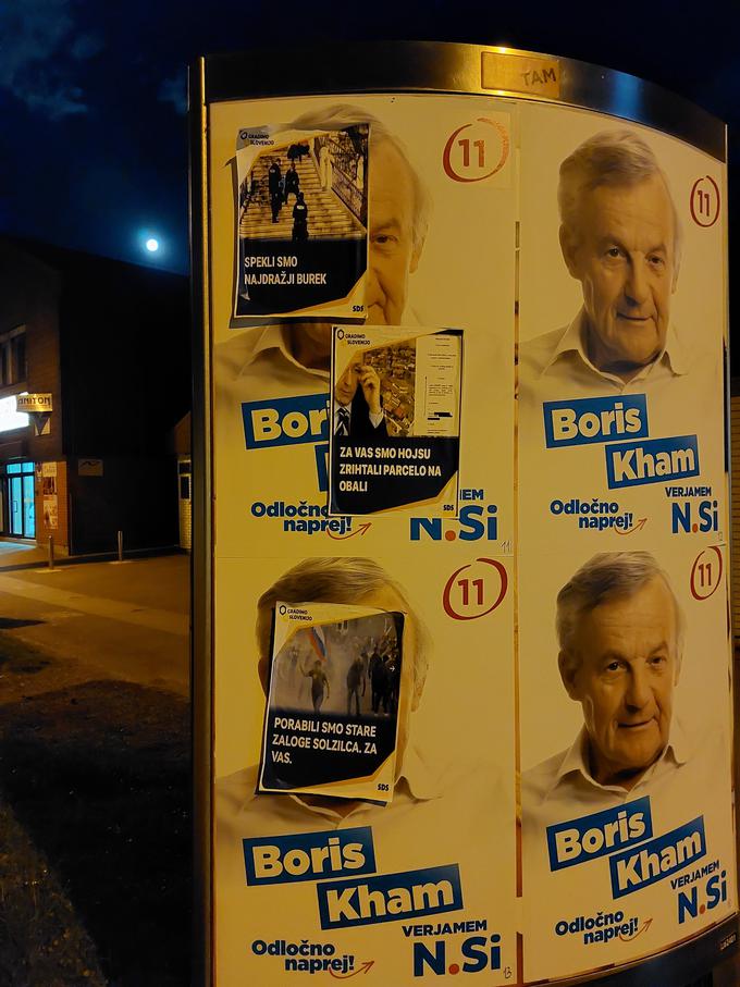 Boris Kham plakat vandali | Foto: Boris Kham