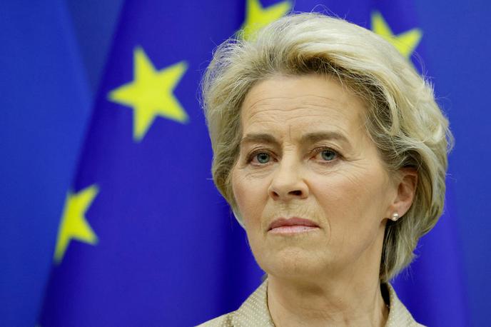 Ursula von der Leyen | Komisija je predlog teh ukrepov pripravila na podlagi poročila o pomanjkljivostih na področju vlaganja v obrambo v Evropski uniji, k čemur so jo pozvali voditelji EU na neformalnem vrhu marca v Versaillesu. | Foto Reuters